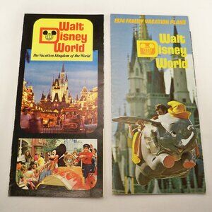 Disney World Brochures 1972, 73 Vintage Ephemera